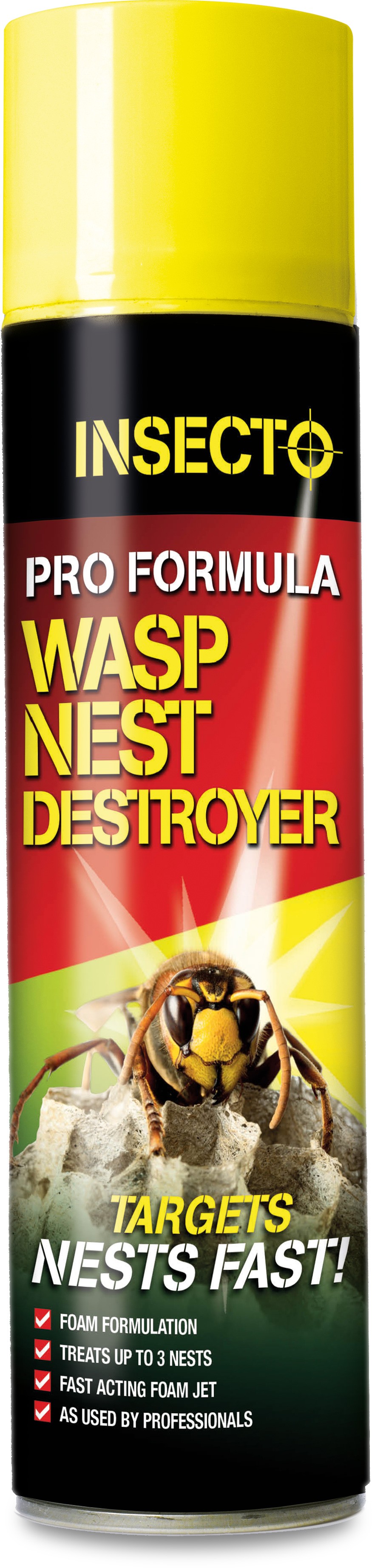 Insecto Pro Formula Wasp Nest Destroyer Foam 300ml Lodi UK